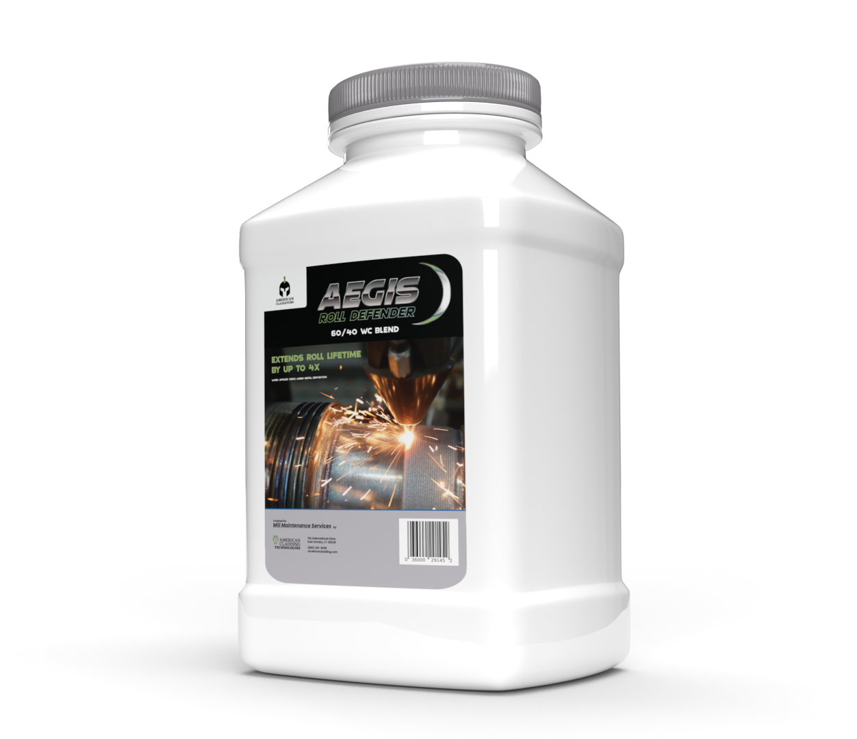 White bottle for AEGIS Roll Defender